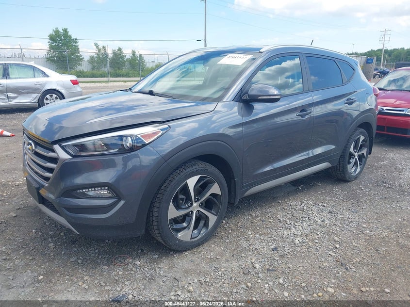 2017 Hyundai Tucson VIN KM8J3CA28HU293806 IAAI salvage auction — HAIL, Clear (Wisconsin), sold $5,650 on 2026-07-16 (photo 2)
