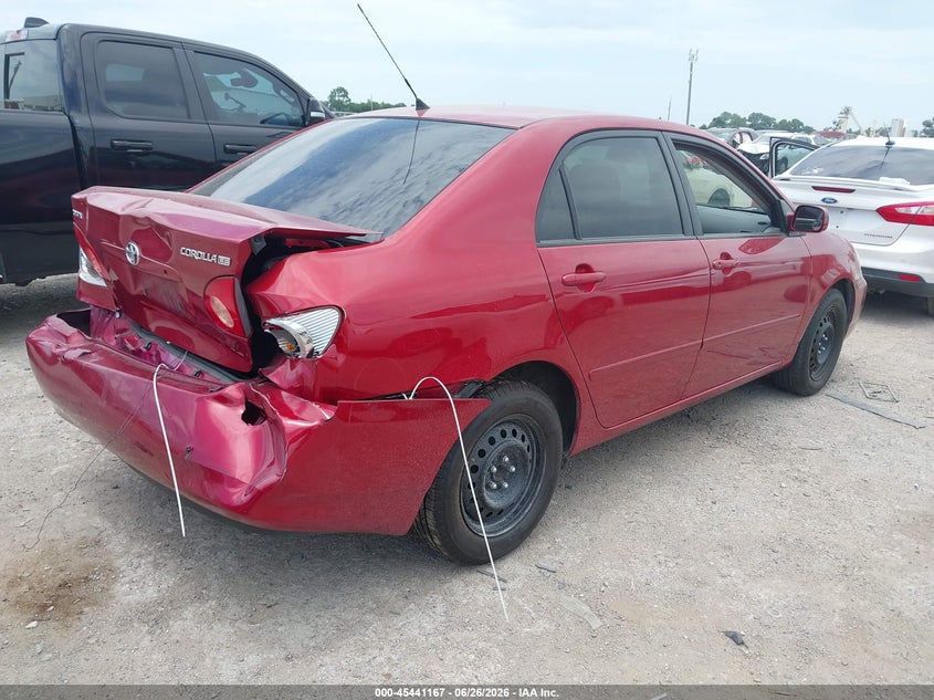 2005 Toyota Corolla VIN JTDBR32EX50055975 IAAI salvage auction — REAR END, Salvage (Texas), sold $1,000 on 2026-07-11 (photo 4)