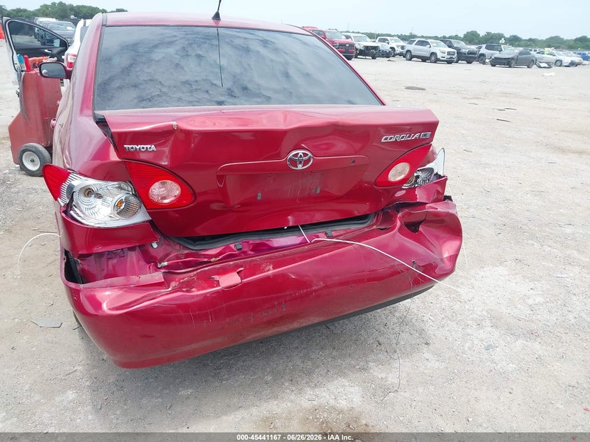 2005 Toyota Corolla VIN JTDBR32EX50055975 IAAI salvage auction — REAR END, Salvage (Texas), sold $1,000 on 2026-07-11 (photo 6)