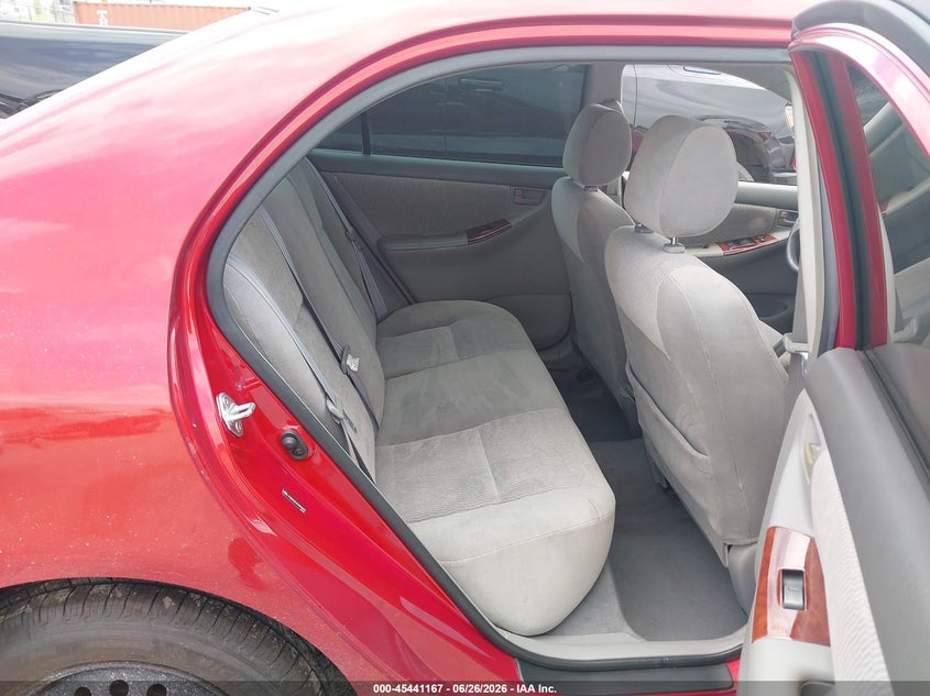 2005 Toyota Corolla VIN JTDBR32EX50055975 IAAI salvage auction — REAR END, Salvage (Texas), sold $1,000 on 2026-07-11 (photo 8)