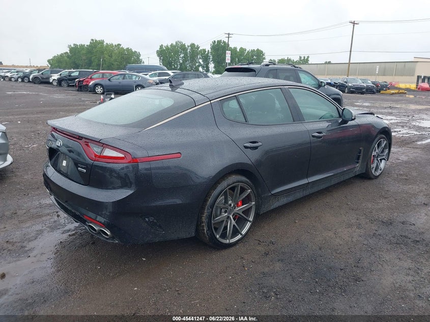 2019 Kia Stinger VIN KNAE35LC6K6057817 IAAI salvage auction — LEFT FRONT, Mv-907A (New York), sold $3,150 on 2026-07-20 (photo 4)