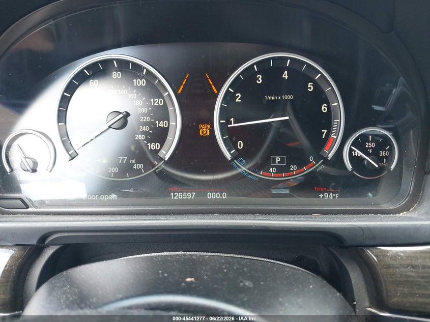 2015 BMW 5er VIN WBA5B1C5XFD922061 IAAI salvage auction — FRONT END, Rebuildable (Florida), sold $2,225 on 2026-07-23 (photo 7)