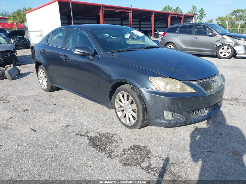 2010 Lexus Is 250 VIN JTHCF5C29A5038738 IAAI salvage auction — REAR END, Rebuildable (Florida), sold $325 on 2026-07-29 (photo 1)