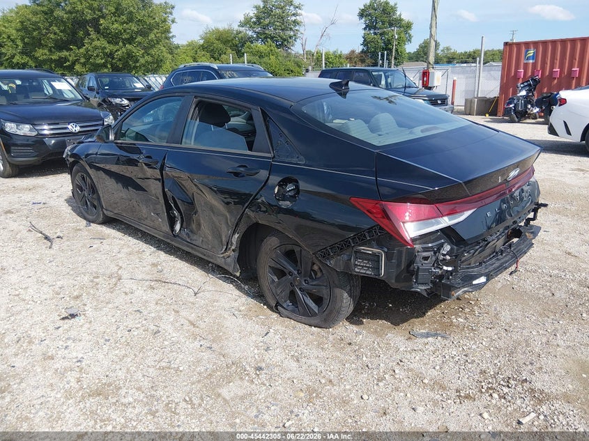 2022 Hyundai Elantra VIN 5NPLM4AG5NH064663 IAAI salvage auction — NORMAL WEAR, Salvage (Texas), sold $1,050 on 2026-07-28 (photo 3)