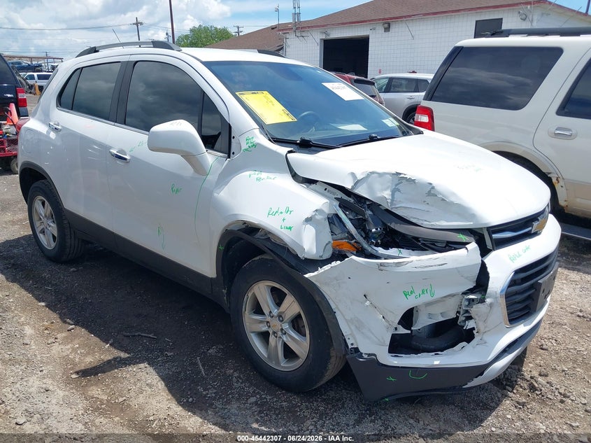2018 Chevrolet Trax VIN KL7CJPSBXJB574786 IAAI salvage auction — RIGHT FRONT, Mv-907A (New York), sold $800 on 2026-07-08 (photo 1)