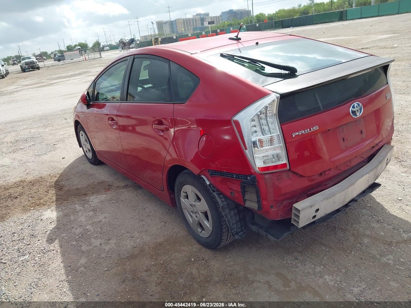 2011 Toyota Prius VIN JTDKN3DU6B0297948 IAAI salvage auction — REAR END, Salvage (Texas), sold $900 on 2026-07-13 (photo 3)