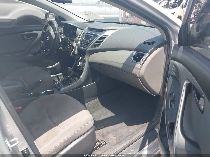 2016 Hyundai Elantra VIN KMHDH4AE4GU530966 IAAI salvage auction — THEFT, Salvage (North Carolina), sold $800 on 2026-07-29 (photo 5)