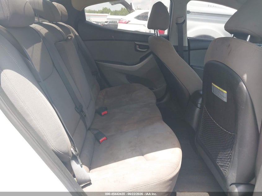 2016 Hyundai Elantra VIN KMHDH4AE4GU530966 IAAI salvage auction — THEFT, Salvage (North Carolina), sold $800 on 2026-07-29 (photo 8)