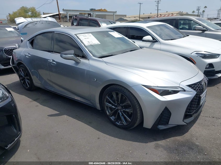 2021 Lexus Is VIN JTHGZ1B28M5046384 IAAI salvage auction — RIGHT REAR, Salvage Certificate (California), sold $12,200 on 2026-07-22 (photo 1)