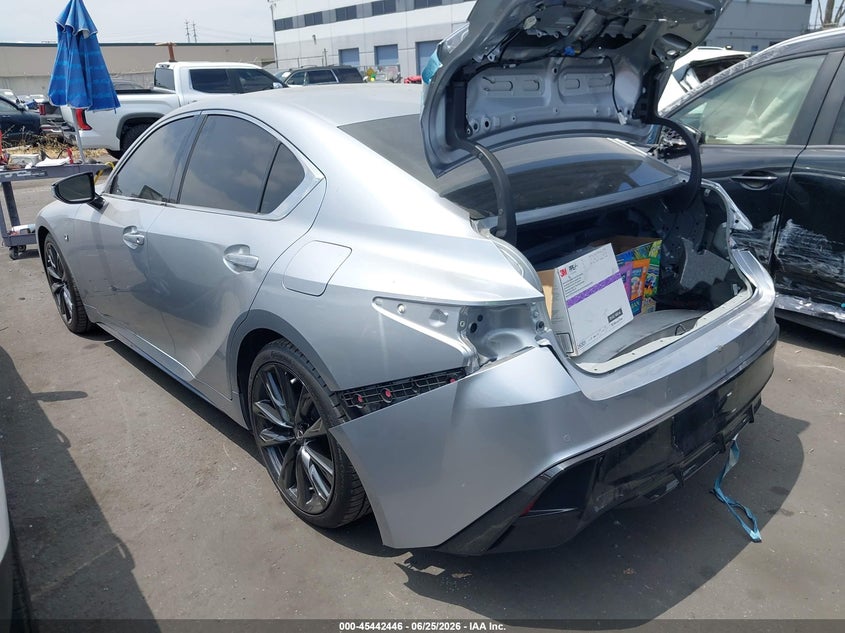 2021 Lexus Is VIN JTHGZ1B28M5046384 IAAI salvage auction — RIGHT REAR, Salvage Certificate (California), sold $12,200 on 2026-07-22 (photo 3)