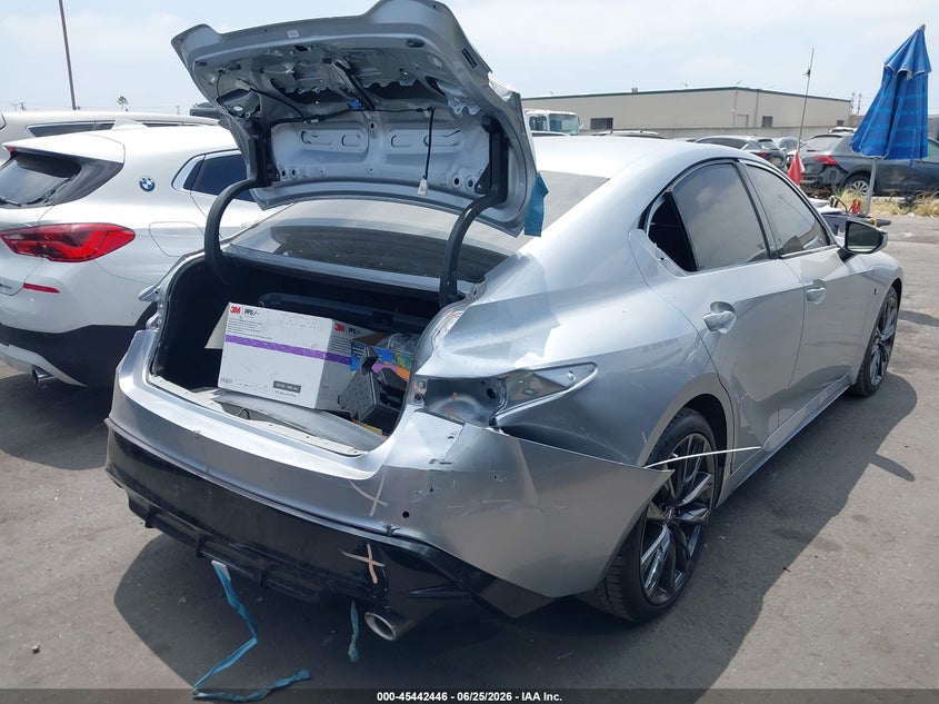 2021 Lexus Is VIN JTHGZ1B28M5046384 IAAI salvage auction — RIGHT REAR, Salvage Certificate (California), sold $12,200 on 2026-07-22 (photo 4)