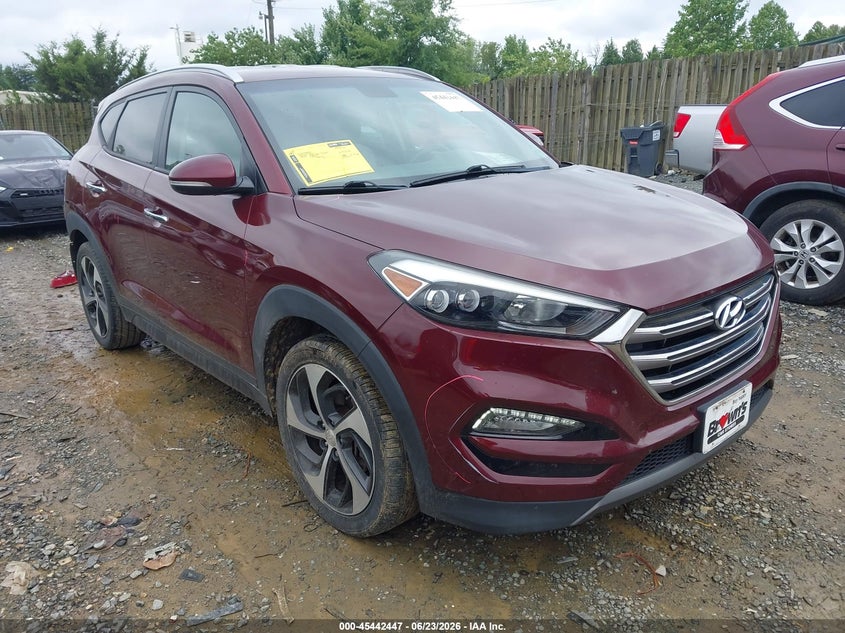 2016 Hyundai Tucson VIN KM8J3CA2XGU047421 IAAI salvage auction — REAR END, Clear (Virginia), sold $2,350 on 2026-07-13 (photo 1)