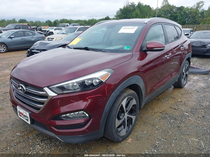 2016 Hyundai Tucson VIN KM8J3CA2XGU047421 IAAI salvage auction — REAR END, Clear (Virginia), sold $2,350 on 2026-07-13 (photo 2)