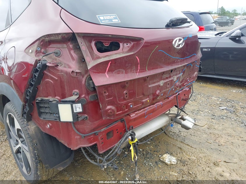 2016 Hyundai Tucson VIN KM8J3CA2XGU047421 IAAI salvage auction — REAR END, Clear (Virginia), sold $2,350 on 2026-07-13 (photo 6)