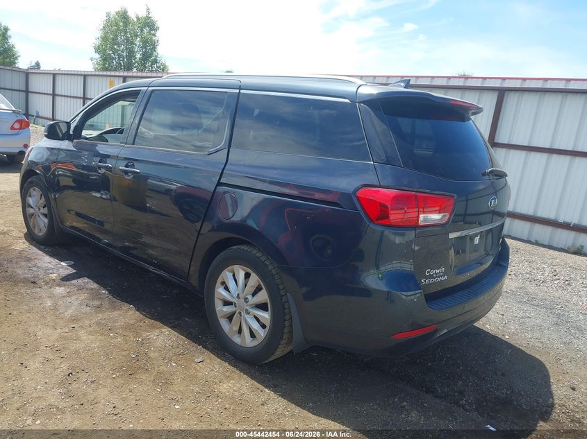 2016 Kia SEDONA VIN KNDMC5C1XG6110832 IAAI salvage auction — RIGHT FRONT, Bill Of Sale (Washington), sold $1,025 on 2026-07-14 (photo 3)