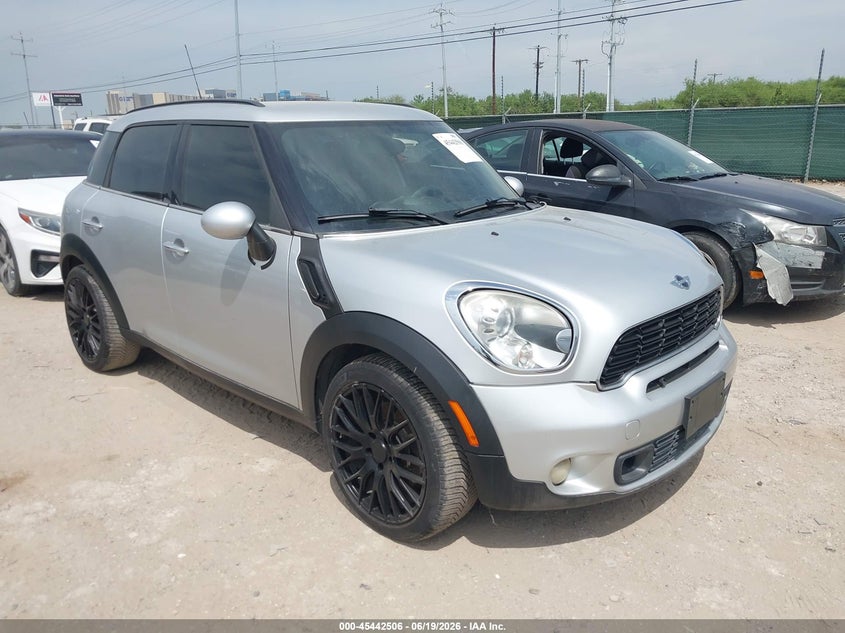2012 Mini VIN WMWZC3C58CWL83823 IAAI salvage auction — RIGHT REAR, Original (Texas), sold $425 on 2026-07-13 (photo 1)