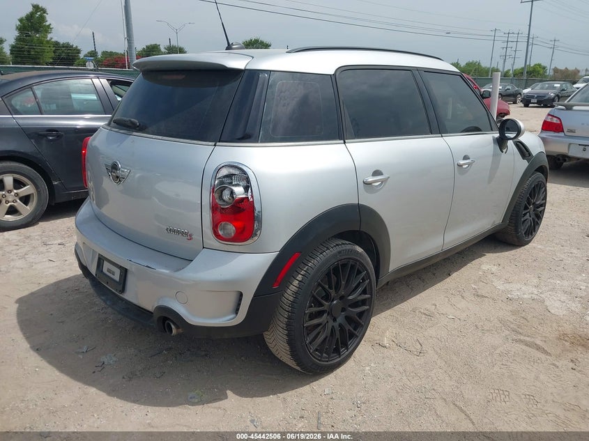 2012 Mini VIN WMWZC3C58CWL83823 IAAI salvage auction — RIGHT REAR, Original (Texas), sold $425 on 2026-07-13 (photo 4)