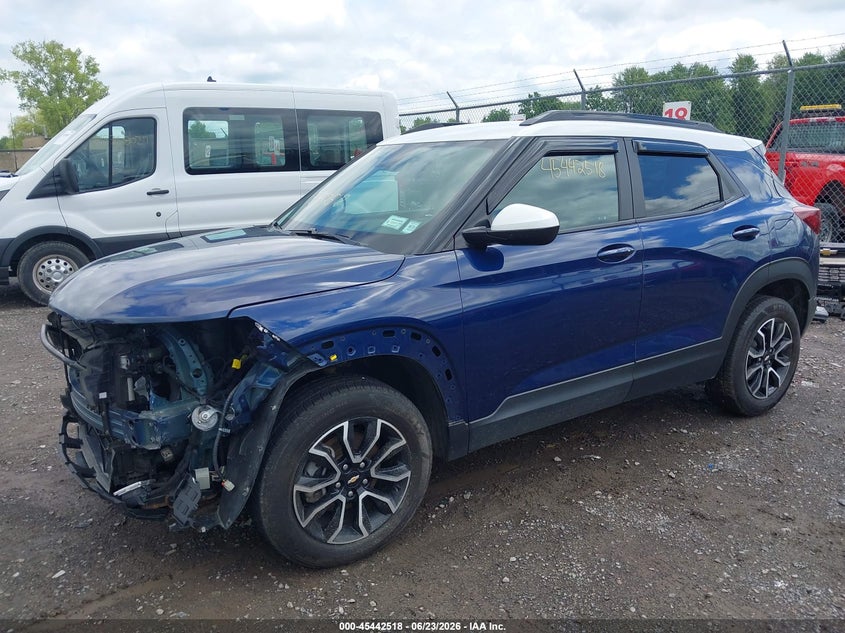 2022 Chevrolet Trailblazer VIN KL79MSSL1NB136290 IAAI salvage auction — FRONT END, Mv-907A (New York), sold $8,800 on 2026-07-24 (photo 2)