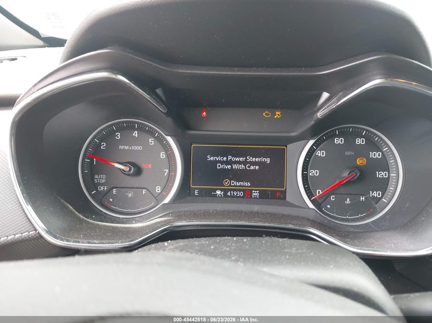 2022 Chevrolet Trailblazer VIN KL79MSSL1NB136290 IAAI salvage auction — FRONT END, Mv-907A (New York), sold $8,800 on 2026-07-24 (photo 7)
