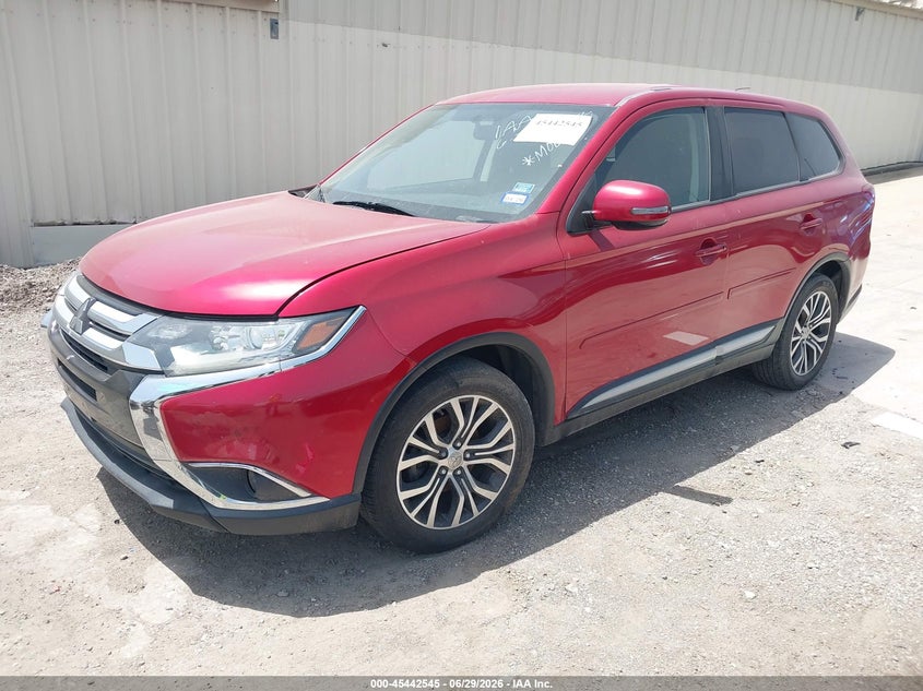 2016 Mitsubishi Outlander VIN JA4AD3A34GZ003373 IAAI salvage auction — HAIL, Nrc Lienholder Repossession Paperwork (Texas), sold $1,050 on 2026-07-06 (photo 2)