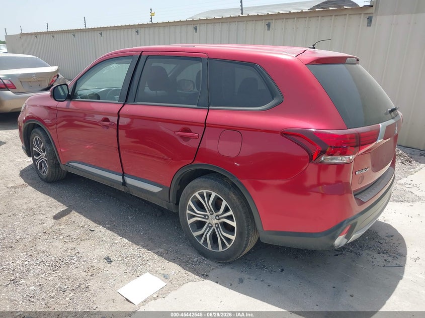 2016 Mitsubishi Outlander VIN JA4AD3A34GZ003373 IAAI salvage auction — HAIL, Nrc Lienholder Repossession Paperwork (Texas), sold $1,050 on 2026-07-06 (photo 3)