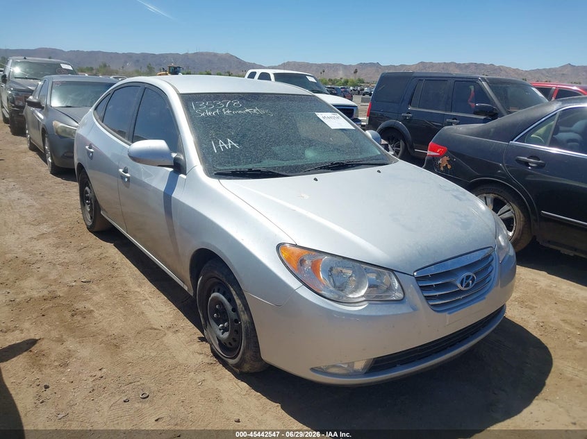 2010 Hyundai Elantra VIN KMHDU4AD3AU135378 IAAI salvage auction — NORMAL WEAR, Clear (Arizona), sold $25 on 2026-07-28 (photo 1)