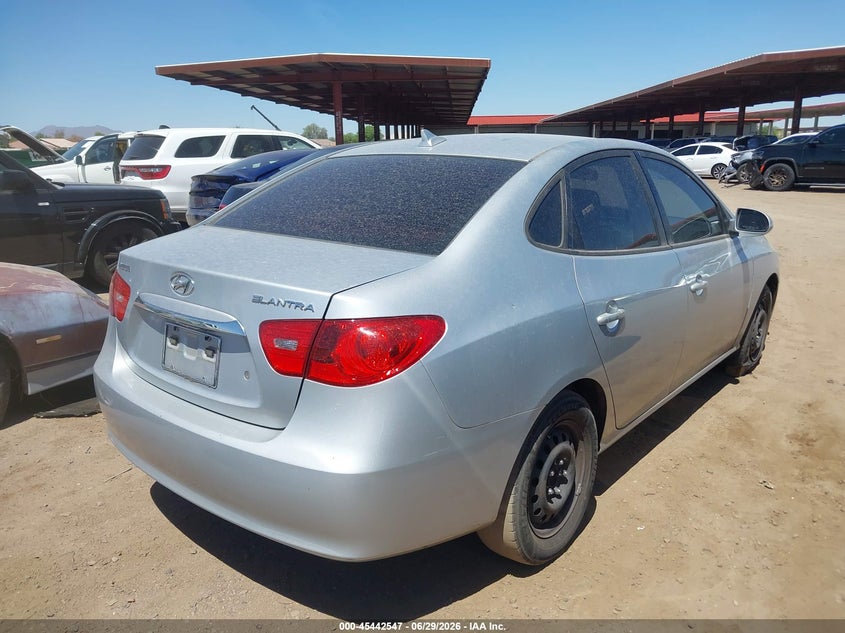 2010 Hyundai Elantra VIN KMHDU4AD3AU135378 IAAI salvage auction — NORMAL WEAR, Clear (Arizona), sold $25 on 2026-07-28 (photo 4)