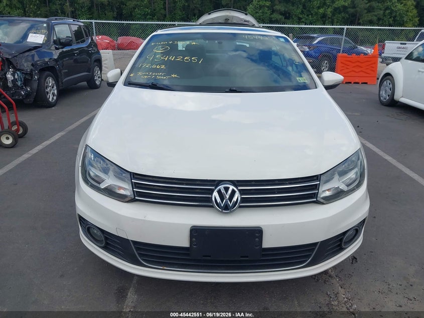 2013 Volkswagen Eos VIN WVWBW8AH2DV000956 IAAI salvage auction — NORMAL WEAR, Clear (North Carolina), sold $1,275 on 2026-07-22 (photo 6)