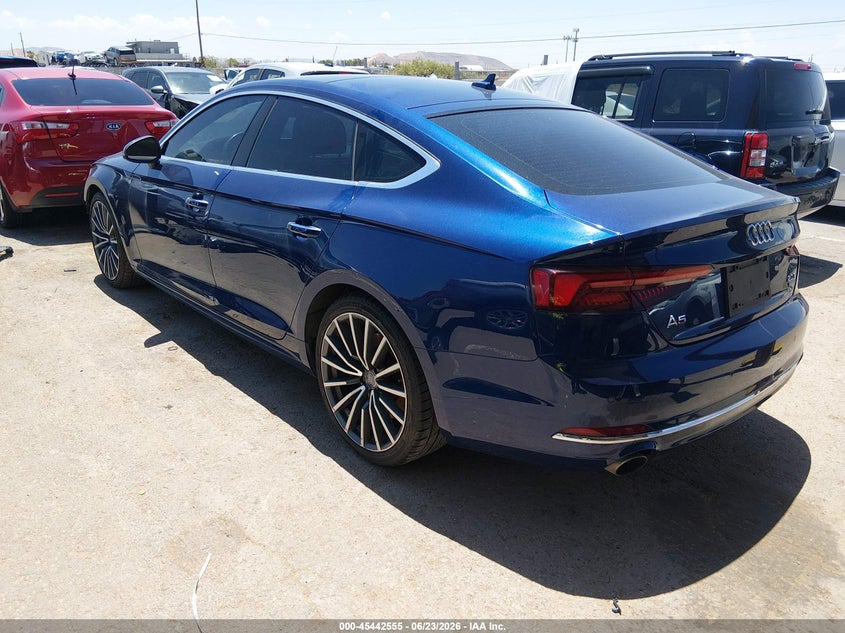 2018 Audi A5 VIN WAUBNCF59JA061161 IAAI salvage auction — RIGHT FRONT, Salvage Title, sold $4,450 on 2026-07-25 (photo 3)