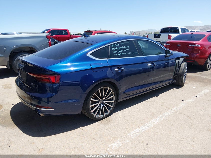 2018 Audi A5 VIN WAUBNCF59JA061161 IAAI salvage auction — RIGHT FRONT, Salvage Title, sold $4,450 on 2026-07-25 (photo 4)