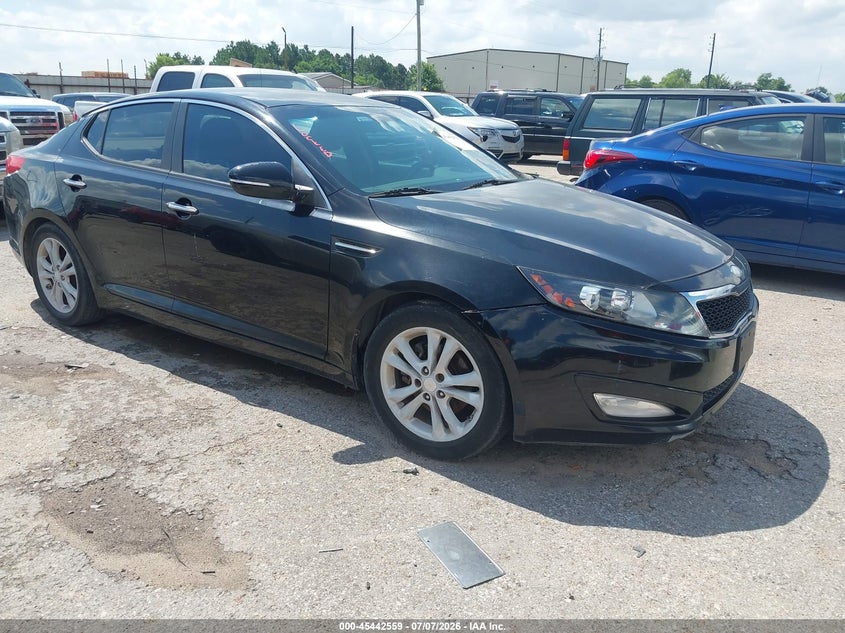 2013 Kia Optima VIN 5XXGM4A71DG183077 IAAI salvage auction — LEFT REAR, Nrc Lienholder Repossession Paperwork (Texas), sold $450 on 2026-07-15 (photo 1)