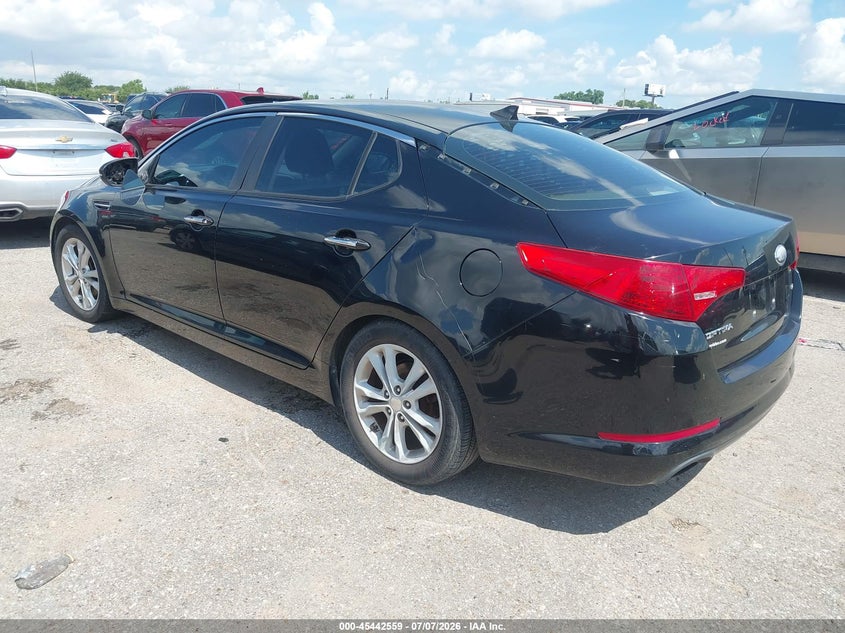 2013 Kia Optima VIN 5XXGM4A71DG183077 IAAI salvage auction — LEFT REAR, Nrc Lienholder Repossession Paperwork (Texas), sold $450 on 2026-07-15 (photo 3)