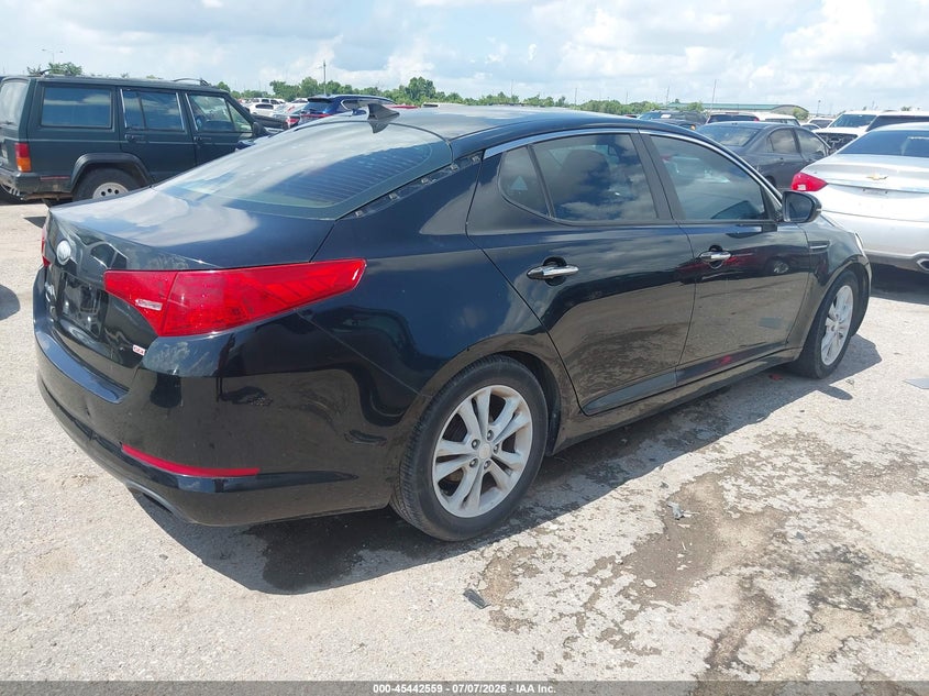 2013 Kia Optima VIN 5XXGM4A71DG183077 IAAI salvage auction — LEFT REAR, Nrc Lienholder Repossession Paperwork (Texas), sold $450 on 2026-07-15 (photo 4)