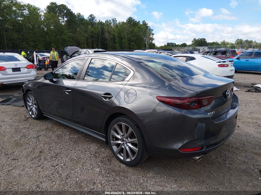 2019 Mazda 3 VIN JM1BPACL6K1114128 IAAI salvage auction — LEFT FRONT, Clear (South Carolina), sold $2,650 on 2026-08-01 (photo 3)