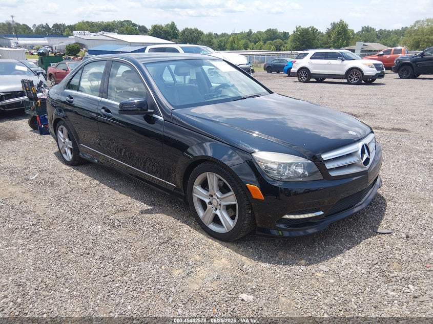 2011 Mercedes-benz C class VIN WDDGF8BB2BR174635 IAAI salvage auction — REAR END, Salvage (South Carolina), sold $375 on 2026-07-28 (photo 1)