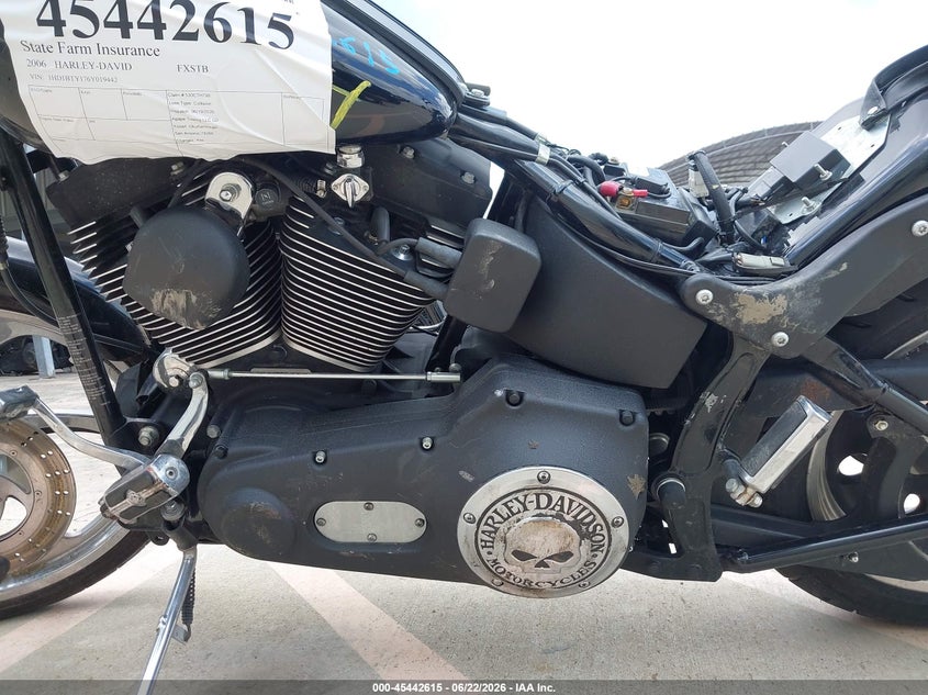 2006 Harley-davidson Fxstb VIN 1HD1BTY176Y019442 IAAI salvage auction — FRONT END, Salvage (Texas), sold $650 on 2026-07-29 (photo 9)