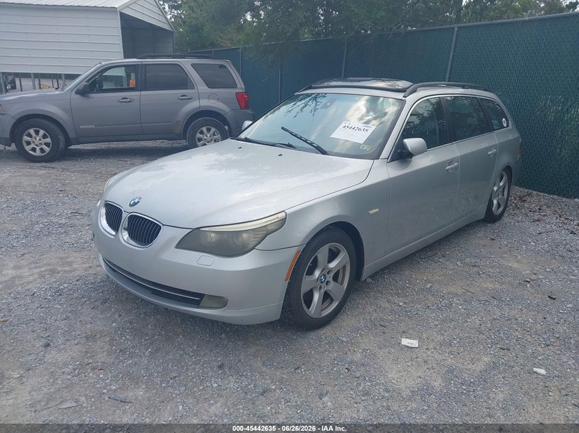2008 BMW 5 series VIN WBAPT73518CX00641 IAAI salvage auction — NORMAL WEAR, Clear (Virginia), sold $400 on 2026-07-30 (photo 2)