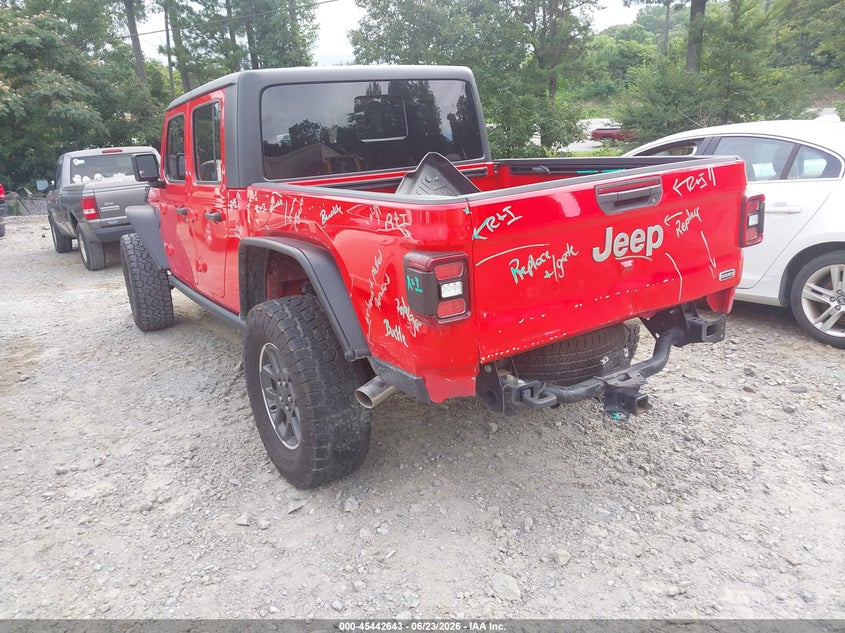 2020 Jeep Gladiator VIN 1C6HJTFG0LL103449 IAAI salvage auction — REAR END, Salvage (Georgia), sold $14,100 on 2026-07-28 (photo 3)