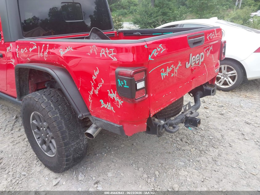 2020 Jeep Gladiator VIN 1C6HJTFG0LL103449 IAAI salvage auction — REAR END, Salvage (Georgia), sold $14,100 on 2026-07-28 (photo 6)