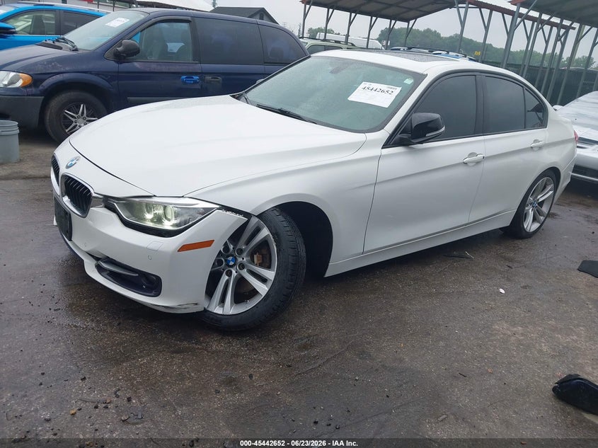 2015 BMW 3er VIN WBA3B3G58FNT19892 IAAI salvage auction — LEFT FRONT, Salvage - Greater Than 75% (Maryland), sold $1,900 on 2026-07-11 (photo 6)