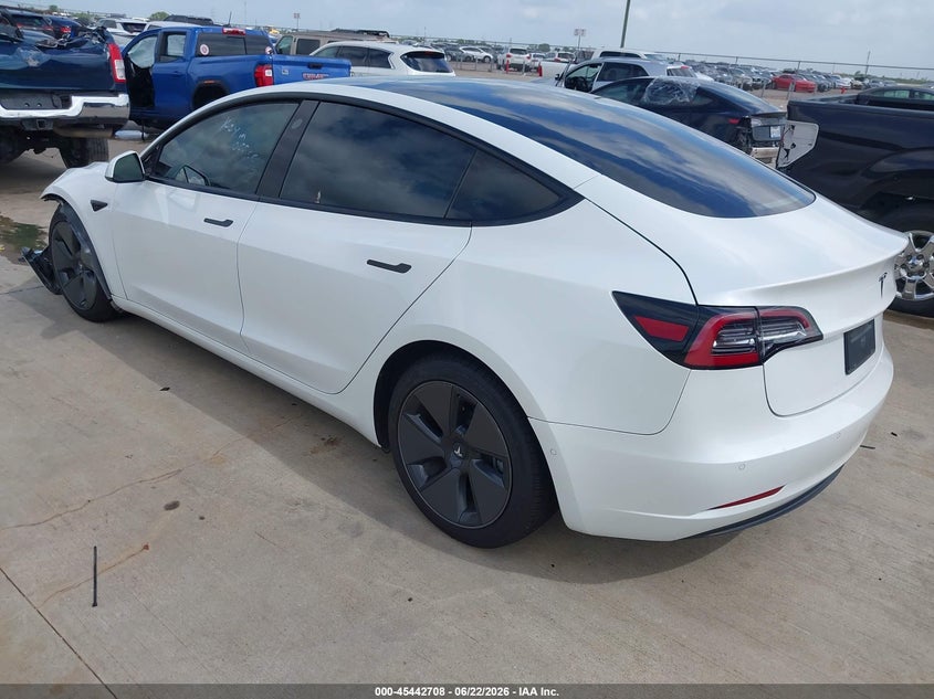 2021 Tesla Model 3 VIN 5YJ3E1EAXMF963551 IAAI salvage auction — FRONT END, Original (Texas), sold $4,300 on 2026-07-10 (photo 3)