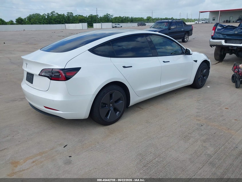 2021 Tesla Model 3 VIN 5YJ3E1EAXMF963551 IAAI salvage auction — FRONT END, Original (Texas), sold $4,300 on 2026-07-10 (photo 4)