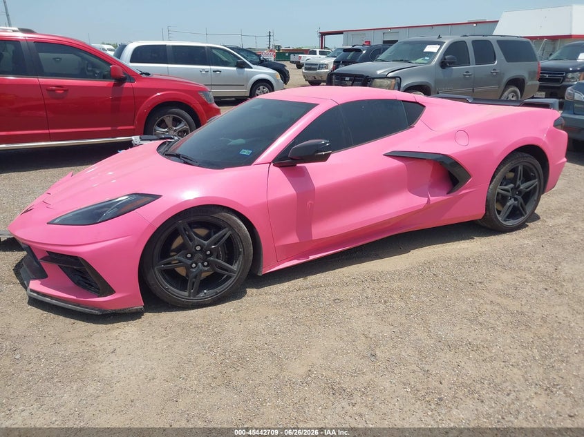 2024 Chevrolet Corvette VIN 1G1YA2D49R5122437 IAAI salvage auction — RIGHT FRONT, Original (Texas), sold $30,450 on 2026-09-14 (photo 2)