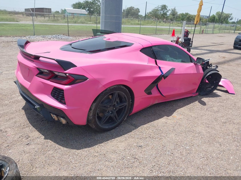 2024 Chevrolet Corvette VIN 1G1YA2D49R5122437 IAAI salvage auction — RIGHT FRONT, Original (Texas), sold $30,450 on 2026-09-14 (photo 4)