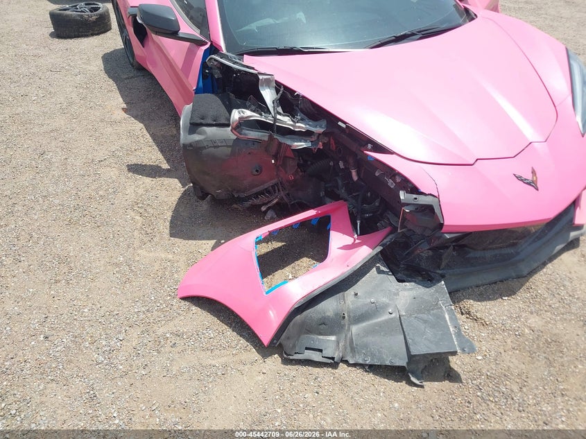 2024 Chevrolet Corvette VIN 1G1YA2D49R5122437 IAAI salvage auction — RIGHT FRONT, Original (Texas), sold $30,450 on 2026-09-14 (photo 6)