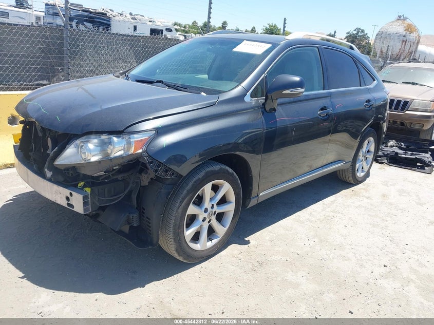 2011 Lexus Rx 350 VIN 2T2BK1BAXBC101341 IAAI salvage auction — FRONT END, Salvage (California), sold $4,100 on 2026-07-09 (photo 2)