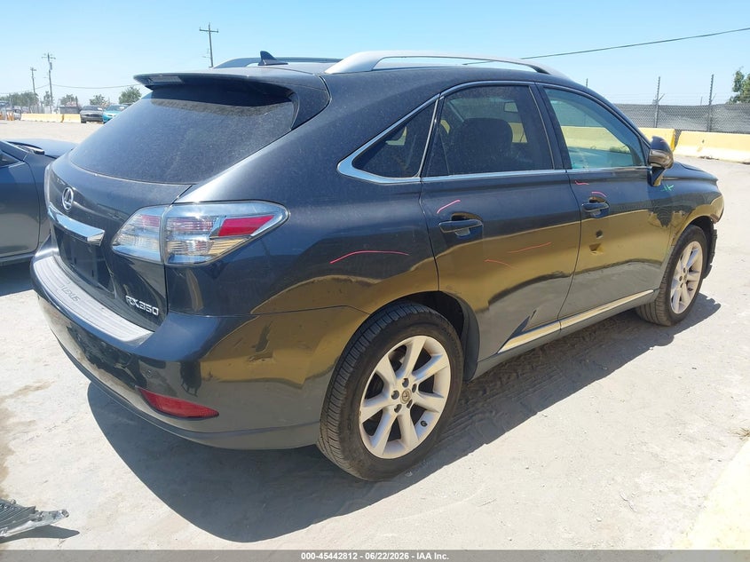 2011 Lexus Rx 350 VIN 2T2BK1BAXBC101341 IAAI salvage auction — FRONT END, Salvage (California), sold $4,100 on 2026-07-09 (photo 4)