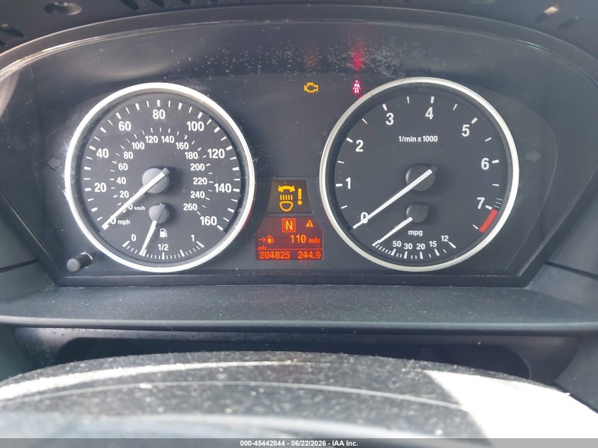 2008 BMW 5 series VIN WBANW13538CZ78646 IAAI salvage auction — WATER/FLOOD, Salvage (Mississippi), sold $300 on 2026-07-17 (photo 7)