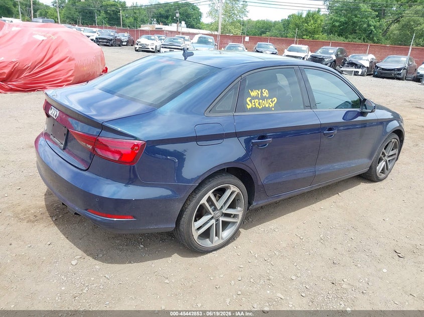 2017 Audi A3 VIN WAUAUGFF7H1066710 IAAI salvage auction — NORMAL WEAR, Clear (New Jersey), sold $3,200 on 2026-07-11 (photo 4)