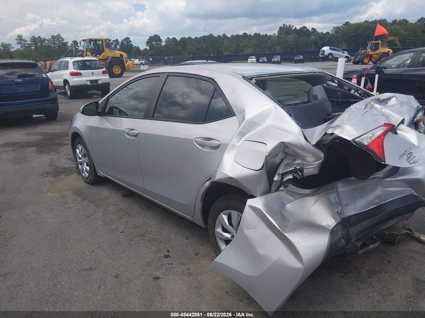 2016 Toyota Corolla VIN 5YFBURHE7GP554282 IAAI salvage auction — REAR END, Salvage Title, sold $1,800 on 2026-07-22 (photo 3)
